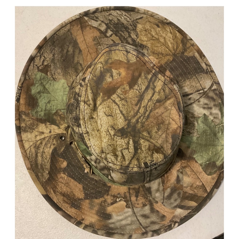 Vintage Advantage Timber Camo Safari Boonie Hat Mens Medium Hunting Fishing - Picture 4 of 4